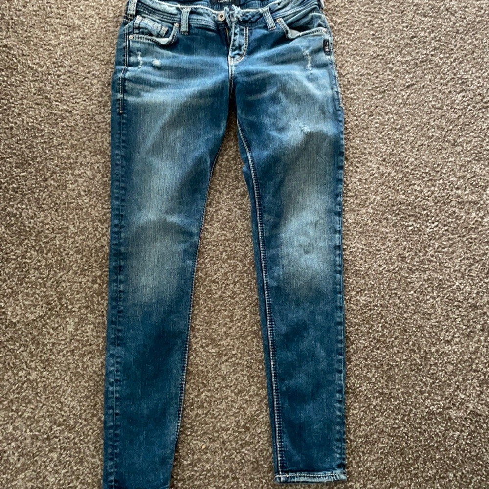 Silver jeans